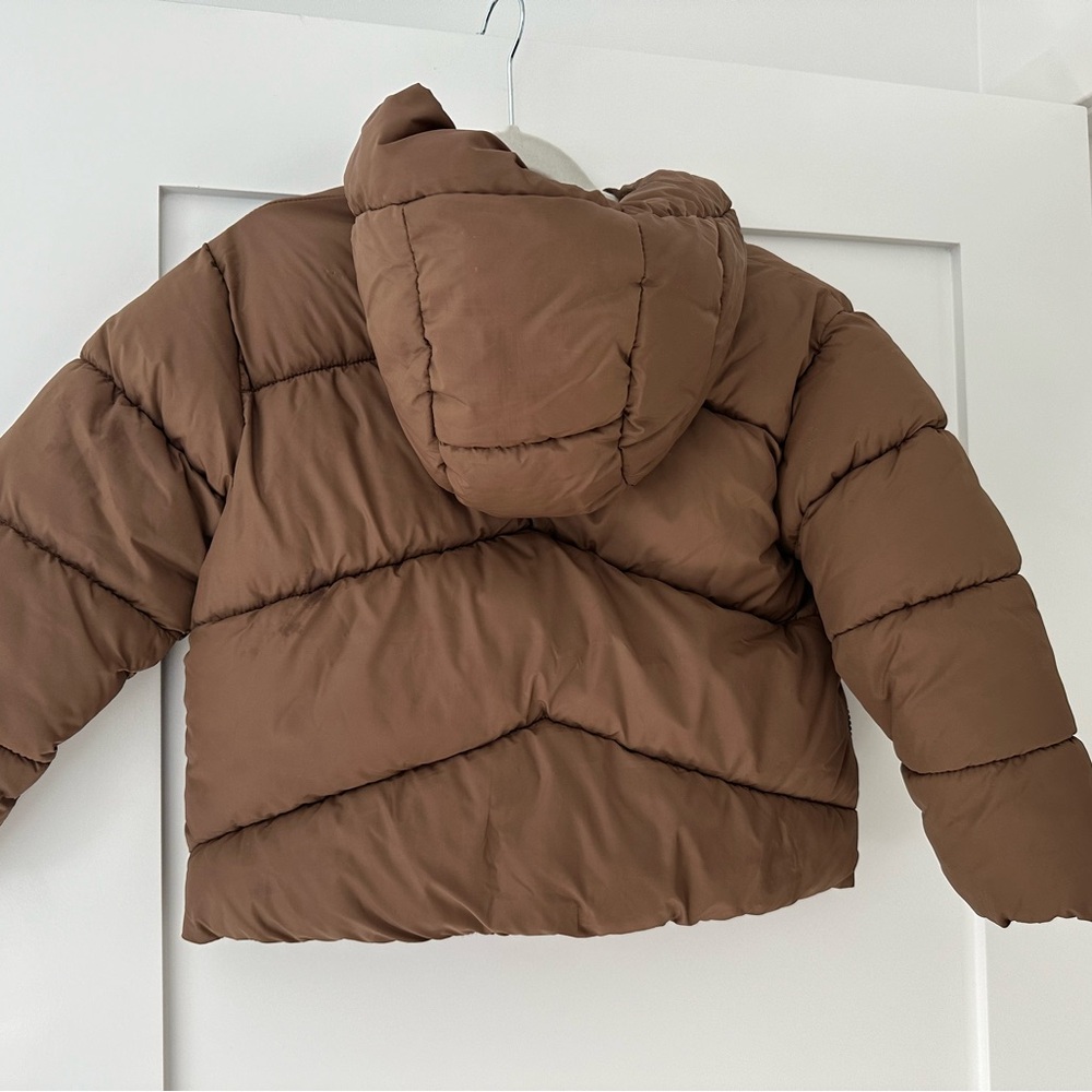 Zara Girls Zippered Puffer Coat - Picture 3 of 5